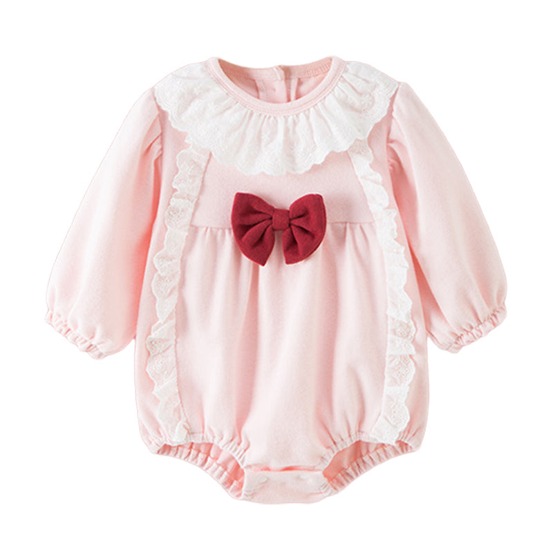 Baby Girls Bow Rompers Wholesale 221018189