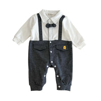 Load image into Gallery viewer, Baby Unisex Color-blocking Cartoon Embroidered Jumpsuits Wholesale 221018203
