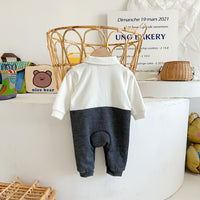 Load image into Gallery viewer, Baby Unisex Color-blocking Cartoon Embroidered Jumpsuits Wholesale 221018203
