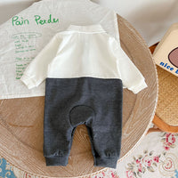 Load image into Gallery viewer, Baby Unisex Color-blocking Cartoon Embroidered Jumpsuits Wholesale 221018203
