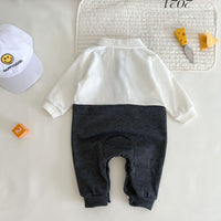 Load image into Gallery viewer, Baby Unisex Color-blocking Cartoon Embroidered Jumpsuits Wholesale 221018203
