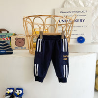 Load image into Gallery viewer, 2 Pieces Set Baby Kid Boys Color-blocking Car Cartoon Print Hoodies Swearshirts Striped And Letters Pants Wholesale 221018204
