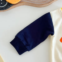 Load image into Gallery viewer, 2 Pieces Set Baby Kid Boys Color-blocking Car Cartoon Print Hoodies Swearshirts Striped And Letters Pants Wholesale 221018204
