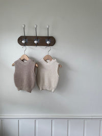 Load image into Gallery viewer, Baby Unisex Solid Color Muslin&amp;Ribbed Rompers Wholesale 221018205
