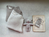 Load image into Gallery viewer, Baby Unisex Solid Color Muslin&amp;Ribbed Rompers Wholesale 221018205
