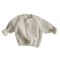 Load image into Gallery viewer, Baby Unisex Solid Color Crochet Cardigan Wholesale 221018206
