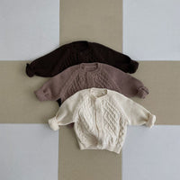 Load image into Gallery viewer, Baby Unisex Solid Color Crochet Cardigan Wholesale 221018206
