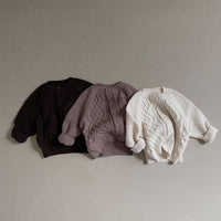 Load image into Gallery viewer, Baby Unisex Solid Color Crochet Cardigan Wholesale 221018206
