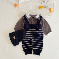Load image into Gallery viewer, Baby Unisex Striped Jumpsuits Wholesale 221018208
