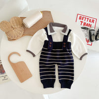 Load image into Gallery viewer, Baby Unisex Striped Jumpsuits Wholesale 221018208
