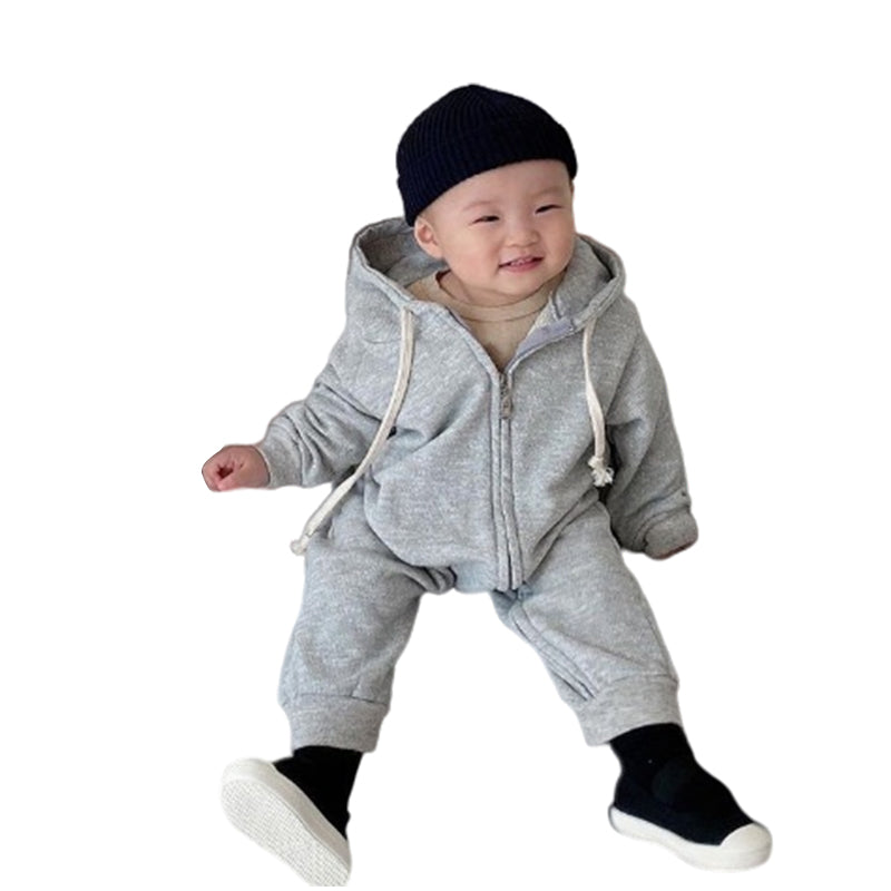 Baby Boys Solid Color Jumpsuits Wholesale 221018221