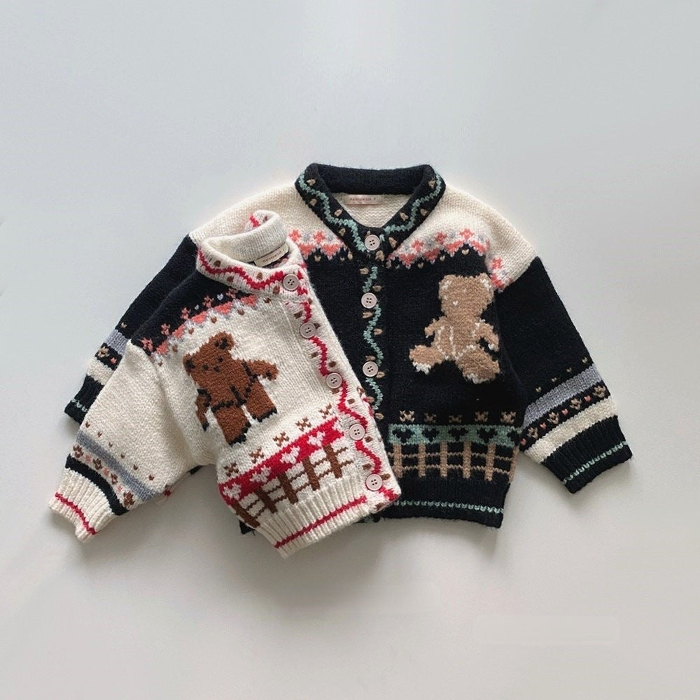 Baby Kid Unisex Cartoon Cardigan Wholesale 221018222