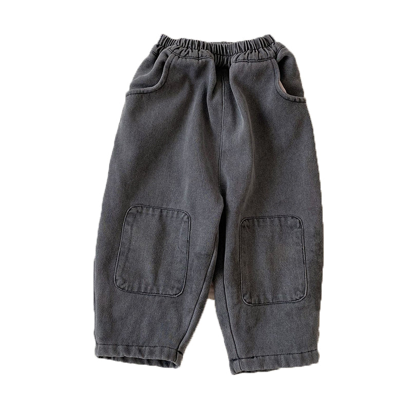 Baby Kid Unisex Solid Color Pants Wholesale 221018274