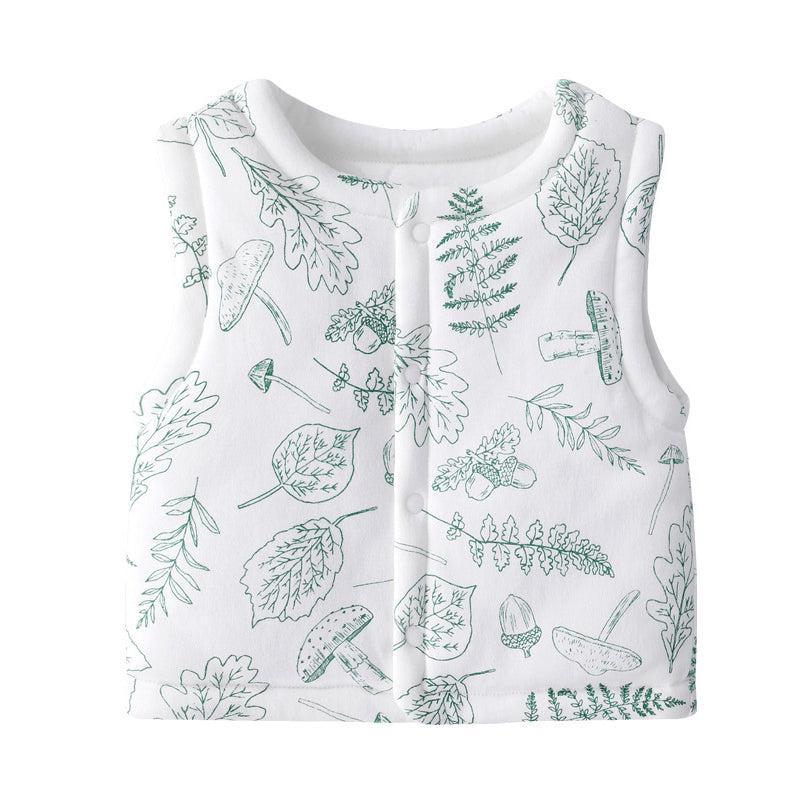 Baby Unisex Cartoon Print Vests Waistcoats Wholesale 22101828