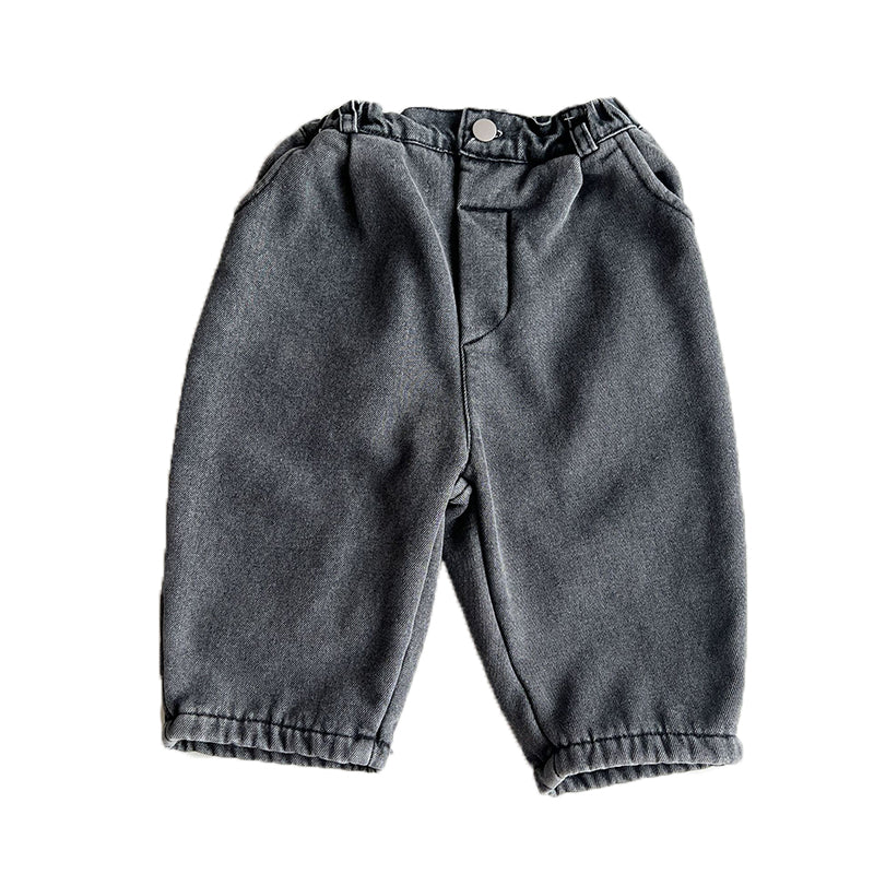 Baby Kid Unisex Solid Color Pants Wholesale 221018293