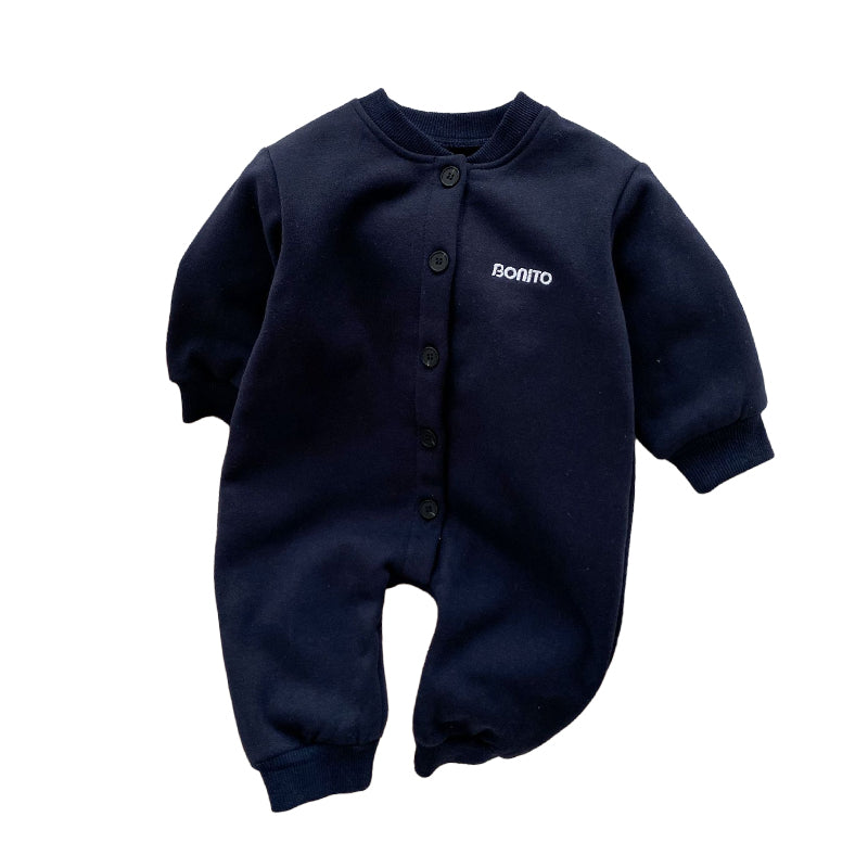 Baby Unisex Letters Embroidered Jumpsuits Wholesale 221018296