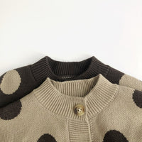 Load image into Gallery viewer, Baby Unisex Polka dots Cardigan Knitwear Wholesale 221018311
