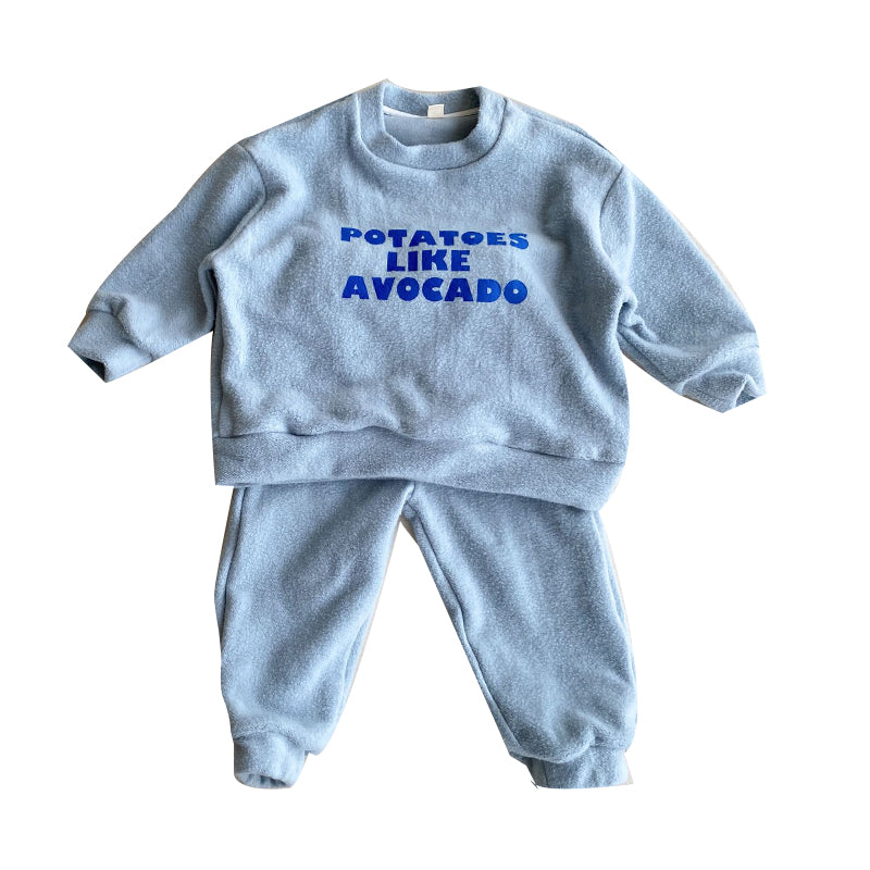 2 Pieces Set Baby Kid Unisex Letters Hoodies Swearshirts And Solid Color Pants Wholesale 221018316