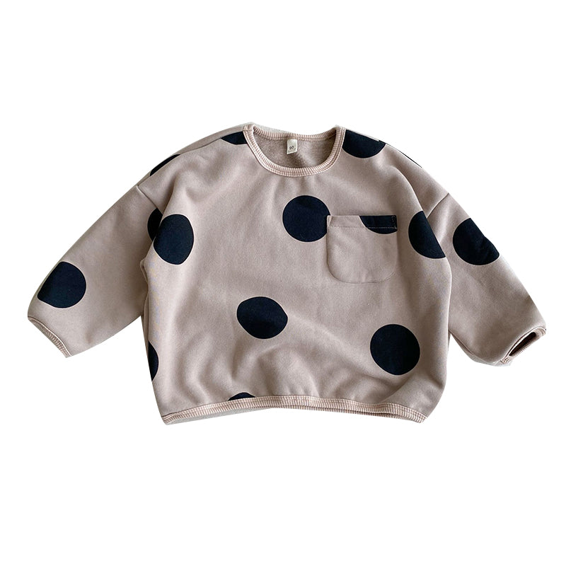 Baby Kid Unisex Polka dots Hoodies Swearshirts Wholesale 221018317