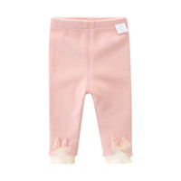 Load image into Gallery viewer, Baby Kid Girls Color-blocking Bow Muslin&amp;Ribbed Pants Wholesale 221018345
