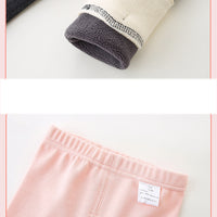 Load image into Gallery viewer, Baby Kid Girls Color-blocking Bow Muslin&amp;Ribbed Pants Wholesale 221018345
