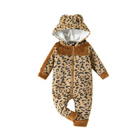 Load image into Gallery viewer, Baby Unisex Color-blocking Leopard print Jumpsuits Wholesale 221018359
