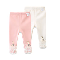 Load image into Gallery viewer, Baby Kid Girls Cartoon Muslin&amp;Ribbed Pants Leggings Wholesale 221018398
