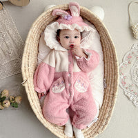 Load image into Gallery viewer, Baby Girls Letters Flower Embroidered Jumpsuits Wholesale 221018399
