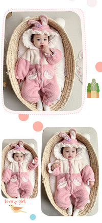 Load image into Gallery viewer, Baby Girls Letters Flower Embroidered Jumpsuits Wholesale 221018399
