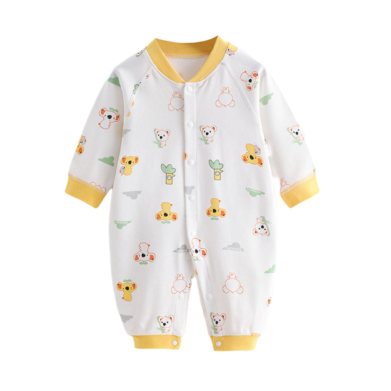 Baby Unisex Cartoon Print Jumpsuits Wholesale 22101840