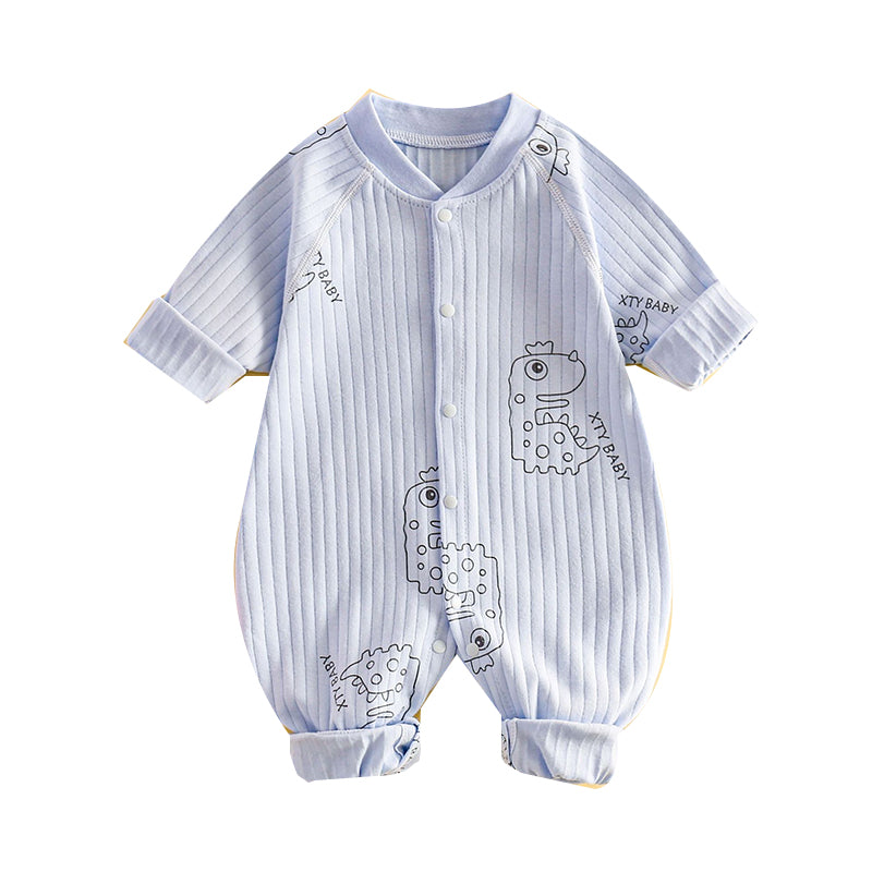 Baby Unisex Cartoon Print Jumpsuits Wholesale 22101841