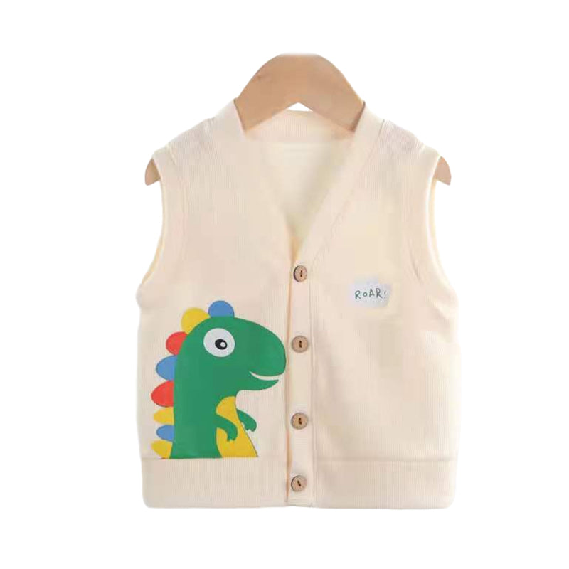 Baby Unisex Dinosaur Vests Waistcoats Wholesale 22101850