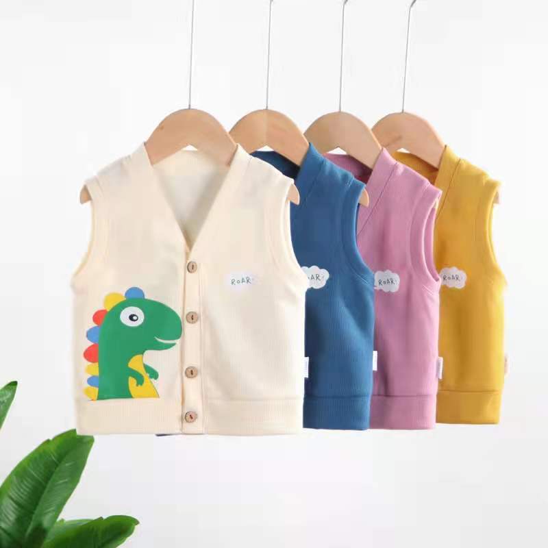 Baby Unisex Dinosaur Vests Waistcoats Wholesale 22101850