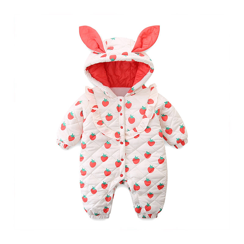 Baby Girls Fruit Print Jumpsuits Wholesale 221018519