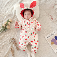 Load image into Gallery viewer, Baby Girls Fruit Print Jumpsuits Wholesale 221018519

