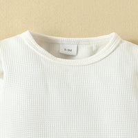 Load image into Gallery viewer, 2 Pieces Set Baby Girls Solid Color Print Rompers And Dresses Wholesale 221018521
