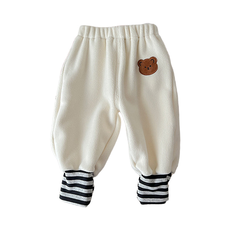 Baby Unisex Striped Cartoon Print Pants Wholesale 221018556