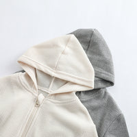 Load image into Gallery viewer, 2 Pieces Set Baby Kid Unisex Solid Color Hoodies Swearshirts And Pants Wholesale 221021124
