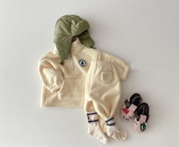 Load image into Gallery viewer, 2 Pieces Set Baby Kid Unisex Plant Print Hoodies Swearshirts And Solid Color Pants Wholesale 221021226
