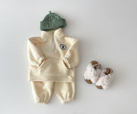 Load image into Gallery viewer, 2 Pieces Set Baby Kid Unisex Plant Print Hoodies Swearshirts And Solid Color Pants Wholesale 221021226
