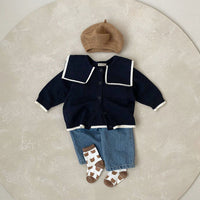 Load image into Gallery viewer, Baby Unisex Animals Embroidered Cardigan Knitwear Wholesale 22102155
