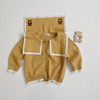 Load image into Gallery viewer, Baby Unisex Animals Embroidered Cardigan Knitwear Wholesale 22102155
