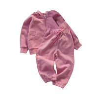 Load image into Gallery viewer, 2 Pieces Set Baby Kid Girls Solid Color Jackets Outwears And Pants Wholesale 22102160
