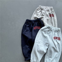 Load image into Gallery viewer, 2 Pieces Set Baby Kid Unisex Letters Print Hoodies Swearshirts And Pants Wholesale 22102161
