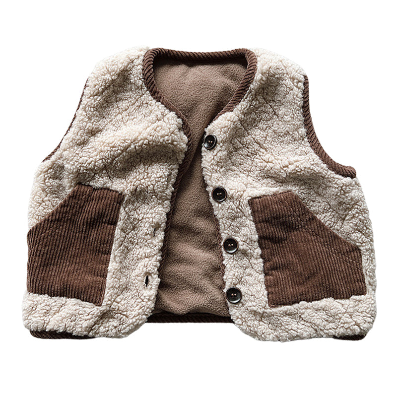 Baby Kid Unisex Color-blocking Vests Waistcoats Wholesale 22102188