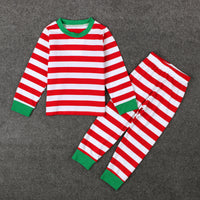 Load image into Gallery viewer, 2 Pieces Set Baby Kid Unisex Christmas Halloween Striped Tops And Pants Sleepwears Wholesale 22102502

