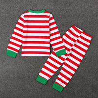 Load image into Gallery viewer, 2 Pieces Set Baby Kid Unisex Christmas Halloween Striped Tops And Pants Sleepwears Wholesale 22102502
