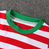 Load image into Gallery viewer, 2 Pieces Set Baby Kid Unisex Christmas Halloween Striped Tops And Pants Sleepwears Wholesale 22102502
