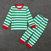 Load image into Gallery viewer, 2 Pieces Set Baby Kid Unisex Christmas Halloween Striped Tops And Pants Sleepwears Wholesale 22102502
