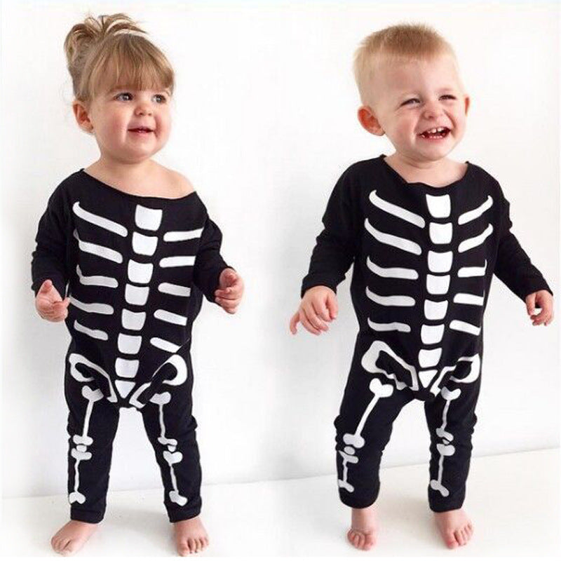 Baby Unisex Graphic Print Halloween Jumpsuits Wholesale 22102503